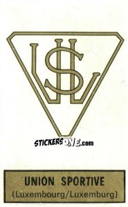 Sticker Badge (Union Sportive) - Football Belgium 1972-1973 - Panini