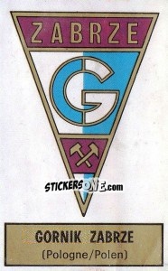 Sticker Badge (Gornik Zabrze) - Football Belgium 1972-1973 - Panini