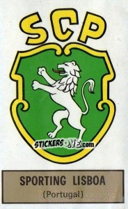 Sticker Badge (Sporting Lisbon) - Football Belgium 1972-1973 - Panini