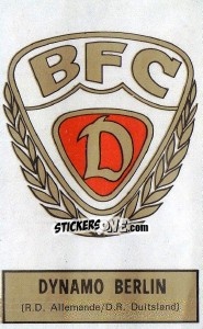 Cromo Badge (Dynamo Berlin) - Football Belgium 1972-1973 - Panini