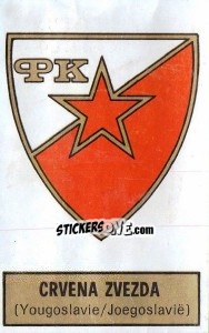 Sticker Badge (Crvena Zvezda) - Football Belgium 1972-1973 n. 307 - Panini