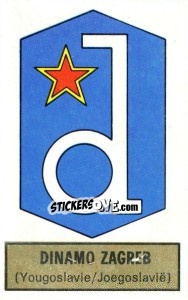 Sticker Badge (Dinamo Zagreb) - Football Belgium 1972-1973 n. 308 - Panini