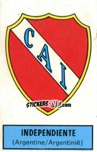 Cromo Badge (Independiente) - Football Belgium 1972-1973 - Panini