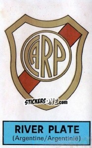 Figurina Badge (River Plate) - Football Belgium 1972-1973 - Panini