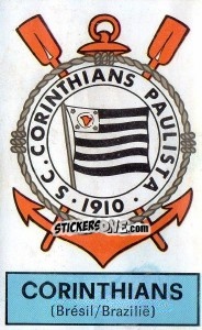 Cromo Badge (Corinthians) - Football Belgium 1972-1973 - Panini
