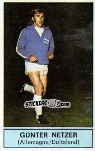 Sticker Gunter Netzer (West Germany) - Football Belgium 1972-1973 - Panini