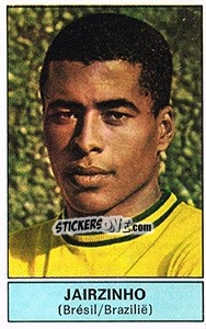 Sticker Jairzinho (Brazil) - Football Belgium 1972-1973 n. 328 - Panini