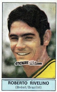 Sticker Roberto Rivelino (Brazil) - Football Belgium 1972-1973 n. 332 - Panini