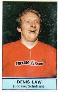 Sticker Denis Law (Scotland) - Football Belgium 1972-1973 n. 334 - Panini