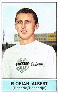 Cromo Florian Albert (Hungary) - Football Belgium 1972-1973 - Panini