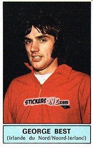 Sticker George Best (Northern Ireland) - Football Belgium 1972-1973 - Panini