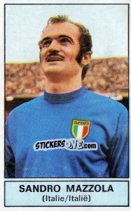 Cromo Sandro Mazzola (Italy) - Football Belgium 1972-1973 - Panini