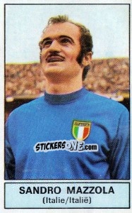 Sticker Sandro Mazzola (Italy) - Football Belgium 1972-1973 n. 340 - Panini