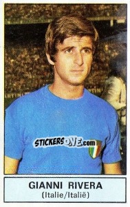 Sticker Gianni Rivera (Italy) - Football Belgium 1972-1973 - Panini