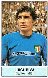 Cromo Luigi Riva (Italy) - Football Belgium 1972-1973 - Panini