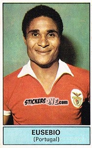 Sticker Eusebio (Portugal) - Football Belgium 1972-1973 - Panini
