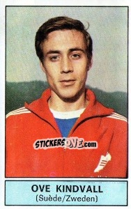 Sticker Ove Kindvall (Sweden) - Football Belgium 1972-1973 - Panini