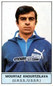 Cromo Mourtaz Khouritzilava (Russia) - Football Belgium 1972-1973 - Panini
