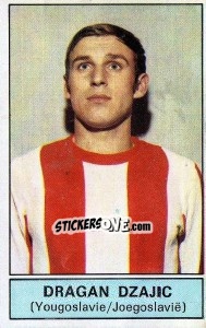 Sticker Dragan Dzajic (Yugoslavia) - Football Belgium 1972-1973 - Panini