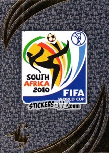 Sticker Official logo - FIFA World Cup South Africa 2010. Premium cards - Panini