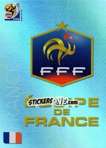 Sticker France - FIFA World Cup South Africa 2010. Premium cards n. 16 - Panini