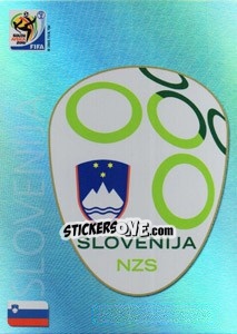 Sticker Slovenija - FIFA World Cup South Africa 2010. Premium cards - Panini