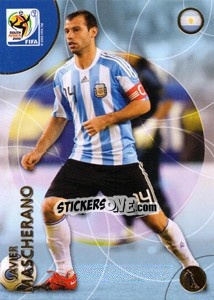 Sticker Javier Mascherano - FIFA World Cup South Africa 2010. Premium cards n. 40 - Panini