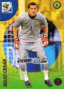Sticker Júlio César - FIFA World Cup South Africa 2010. Premium cards - Panini