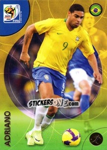 Sticker Adriano - FIFA World Cup South Africa 2010. Premium cards - Panini