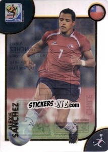 Sticker Alexis Sánchez - FIFA World Cup South Africa 2010. Premium cards n. 63 - Panini