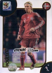 Sticker Christian Poulsen - FIFA World Cup South Africa 2010. Premium cards - Panini