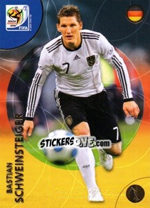 Sticker Bastian Schweinsteiger - FIFA World Cup South Africa 2010. Premium cards n. 77 - Panini