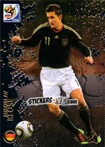 Sticker Miroslav Klose - FIFA World Cup South Africa 2010. Premium cards n. 81 - Panini