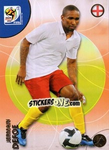 Sticker Jermain Defoe - FIFA World Cup South Africa 2010. Premium cards - Panini