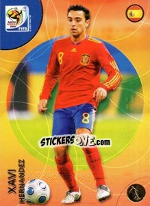 Figurina Xavi - FIFA World Cup South Africa 2010. Premium cards - Panini