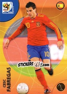 Sticker Cesc Fàbregas - FIFA World Cup South Africa 2010. Premium cards n. 97 - Panini