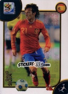 Sticker David Silva - FIFA World Cup South Africa 2010. Premium cards n. 98 - Panini