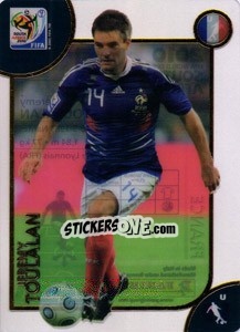 Sticker Jérémy Toulalan - FIFA World Cup South Africa 2010. Premium cards - Panini