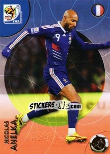 Sticker Nicolas Anelka - FIFA World Cup South Africa 2010. Premium cards - Panini