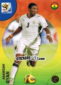 Sticker Asamoah Gyan - FIFA World Cup South Africa 2010. Premium cards n. 115 - Panini