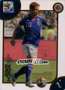 Sticker Keisuke Honda - FIFA World Cup South Africa 2010. Premium cards n. 134 - Panini