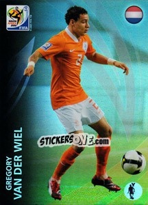 Sticker Gregory van der Wiel - FIFA World Cup South Africa 2010. Premium cards - Panini