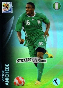 Sticker Victor Anichebe - FIFA World Cup South Africa 2010. Premium cards - Panini