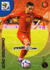 Sticker João Moutinho - FIFA World Cup South Africa 2010. Premium cards n. 159 - Panini