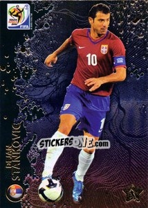 Sticker Dejan Stankovic - FIFA World Cup South Africa 2010. Premium cards - Panini