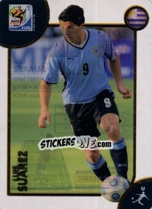 Sticker Luis Suárez - FIFA World Cup South Africa 2010. Premium cards n. 178 - Panini
