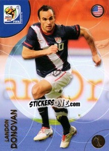 Sticker Landon Donovan - FIFA World Cup South Africa 2010. Premium cards - Panini