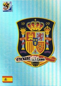 Sticker España - FIFA World Cup South Africa 2010. Premium cards n. 15 - Panini