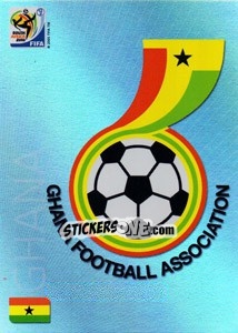 Sticker Ghana - FIFA World Cup South Africa 2010. Premium cards n. 17 - Panini
