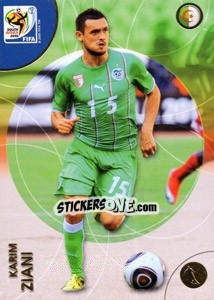 Sticker Karim Ziani - FIFA World Cup South Africa 2010. Premium cards - Panini